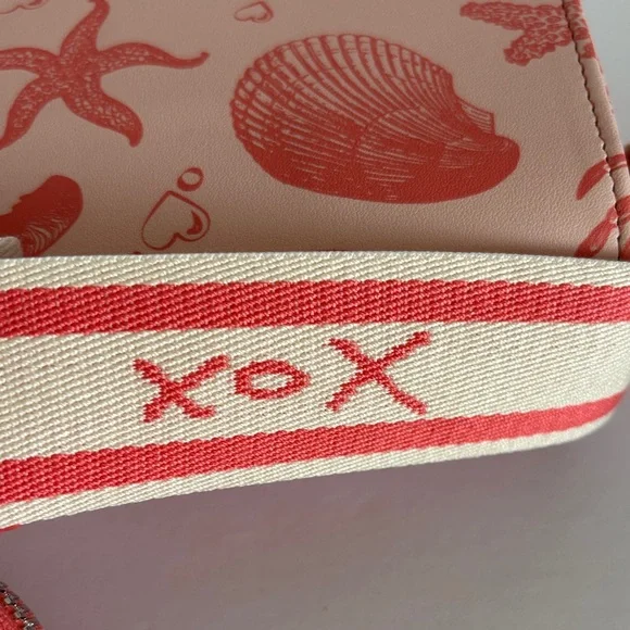 ☀️Betsey Johnson Pink Crossbody Bag With Coral Sea Life and Coin pouch - Picture 13 of 15